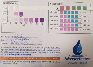 Wasserwerte in 6336 Langkampfenam 07.03.2023