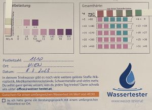 Wasserwerte in 1110 Wien am 08.03.2022