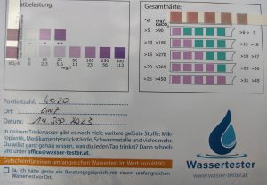 Wasserwerte in 4020 Linz am 14.09.2023