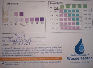 Wasserwerte in 9551 Bodensdorf am 15.09.2023
