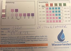 Wasserwerte in 1220 Wien am 25.08.2023