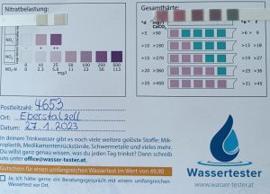 Wasserwerte in 4653 Eberstalzell am 27.01.2023