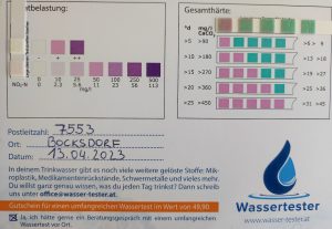 Wasserwerte in 7553 Bocksdorf am 13.04.2023