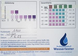 Wasserwerte in 1100 Wien am 01.04.2023