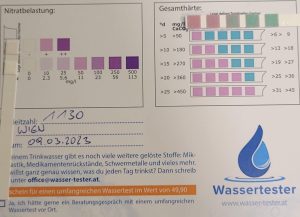 Wasserwerte in 1130 Wien am 09.03.2023